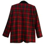 Sag Harbor  Vintage Plaid Wool Blend Single Breasted Blazer Size 6P Christmas Photo 2