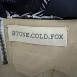 Stone Cold Fox Off the Shoulder Idaho Blouse Geometric Black White EUC Small Photo 6