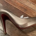 Christian Louboutin Metallic Leather Rolando Pumps Size 38.5 Photo 6