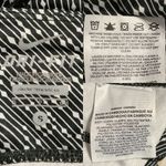 Nike  Olive Green White Dri-Fit Striped Cropped Legging Small Photo 5