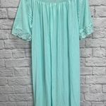Vintage Shadowline Nylon Nightgown Lace V Photo 4