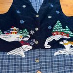 Vintagege Casey & Max Christmas/winter west Blue Photo 1