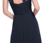 Bill Levkoff Levkoff bridemade Navy lace a line maxi dress Size 10. Photo 1