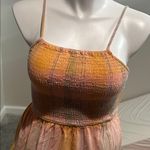 Universal Threads Universal Thread Target plaid smocked tiered maxi dress cut out in back size M Photo 2