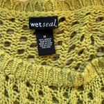 Wet Seal Vintage Y2K  Green Open Knit Sweater Photo 2
