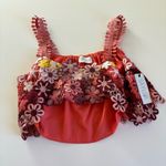 Saylor  Vero Pink Multicolor Floral Embroidered Lace Top and Skirt Set Size Small Photo 2