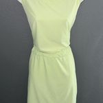 Athleta Athleisure Astra Yellow Lime Green Fitness Dress Womens Large 14 Photo 4