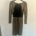 Alice + Olivia Selma Metallic Bronze Bodycon Dress Small Gold Photo 7