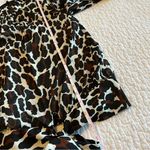 Trina Turk ✨  Women’s Cheetah High Neck Long Sleeve Silk Top XS Photo 7