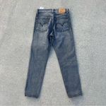 Levi's Levi’s Premium Wedgie Icon High Rise Tapered Straight Fit gray button fly jeans Photo 2