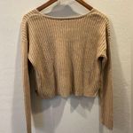 Wild Fable tan cable knitted sweater size M Photo 1