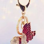 Crystal Red Bird Bag Charm/Keychain New With Tags Photo 6