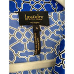 Laundry by Shelli Segal Laundry Shelli Segal Maxi Dress Button Down Geometric Summer Spring Preppy Party Photo 4