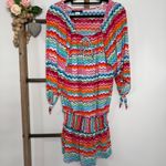 La Blanca  Kaftan Tunic Swim Cover Up Knotted Sleeve Size‎ Small Photo 1