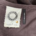 Akemi + Kin Anthropologie Rigmarole Brown Embroidered Tassel Top Photo 2