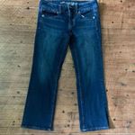 American Eagle Artist Crop dark wash normcore size 4 jeans Photo 0