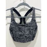 Lululemon  Power Through Bra Diffuse Starlight Black Sz 4 Photo 1