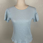 Ralph Lauren Polo Jeans Company Y2K ribbed baby T-shirt women’s M blue crewneck Photo 0