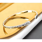 Boutique NEW Engraved 925 Sterling Silver Adjustable Cuff‎ Bracelet Photo 9