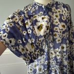 Free People  Love Letter Tunic in Blue Floral Cottagecore Flowy Boho Sz M Photo 7