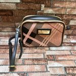 Spartina 449 Pink and Black Crossbody Bag with Geometric Design Photo 2