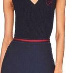 We Wore What NEW Women’s Size Medium Navy Blue Tennis V-Neck Polo Tank Top Photo 0