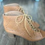 Dream Paris Dream Pairs Women’s Lace-Up Brown Woven Heeled Sandals - Brand New! Size 9.5 Photo 1