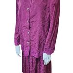 Vintage In The Mood Burgundy Skirt Set (18) Red Photo 0