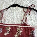 PacSun ✨ Lottie Moss Tie Strap Smocked Crop Tank Pink Floral Small Photo 9