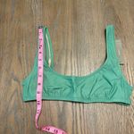 J.Crew  Green Heritage Scoopneck Bikini Top 90s Small Swimsuit Resortwear Beach Photo 2