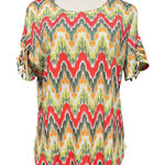 Allison Daley  Vibrant Zigzag Blouse Photo 0