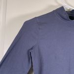 Hollister  Blue Mockneck Long Sleeve Shirt Size Small EUC #2893 Photo 2