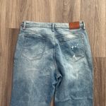 Lucky Brand  Women's High Rise Light Blue Mom Jeans 16/33 Distressed Button Fly Photo 2