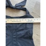 Athleta  Sizzle Black Halter Neck Midi Dress Size 2 Supplex Lycra Photo 10