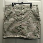 Seven7  Women's Plus Size 18 Green Camo Cotton Modal Blend Utility Skirt Photo 0