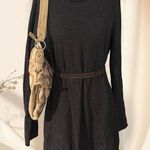 Style & Co Y2K Dark charcoal knit tunic sweater dress size M Photo 0