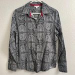 Charter Club  long sleeve dresss shirt button front with collar with red accent Photo 0