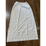 Sears The Doesn't Slip Long White Slip Side Slit Sz Medium Lace Bottom 38" Long White Photo 7