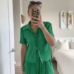 Green Satin Amazon Set Photo 0