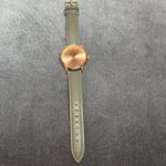 Monroe Classique Analog Quartz Watch Rose Gold Tone Gray Leather Strap Photo 2