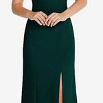 Thread‎ Strapless Scoop Back Maxi Dress With Front Slit Size M Green Size M Photo 0