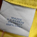 Boden Sunny Yellow Linen Beaded Jeweled Short Sleeve Tunic Top Ruched Size 6 Photo 10