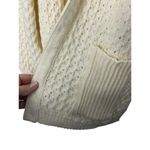 Vintage Acrylic Fibre 100% VIRGIN Soft Knit Open Tie Cardigan Sweater Romania Photo 4