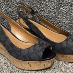 Coach Ferry Logo Wedge Sandals Photo 0