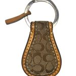 Coach  Vintage Y2K Brown Tan Monogram Keychain Photo 0