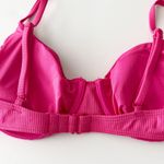 Old Navy [] Hot Pink Rib Knit Balconette Bikini Top Matching Bottoms Swimsuit XL Photo 7