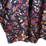 Lands' End  No Iron Supima Cotton Shirt‎ Floral Leaf Pattern Office Travel 18 Photo 3