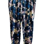New Adyson Parker Legion Blue Floral Print Modal Blend Lounge Jogger Size Large Photo 0