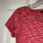 Spense Pink/Orange Scoop Neck Short Sleeve Dress PM Size undefined Photo 3