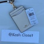 Coach Chalk Id Lanyard In Signature Canvas Photo 1